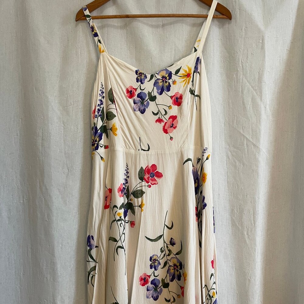 Floral Off-White Dress